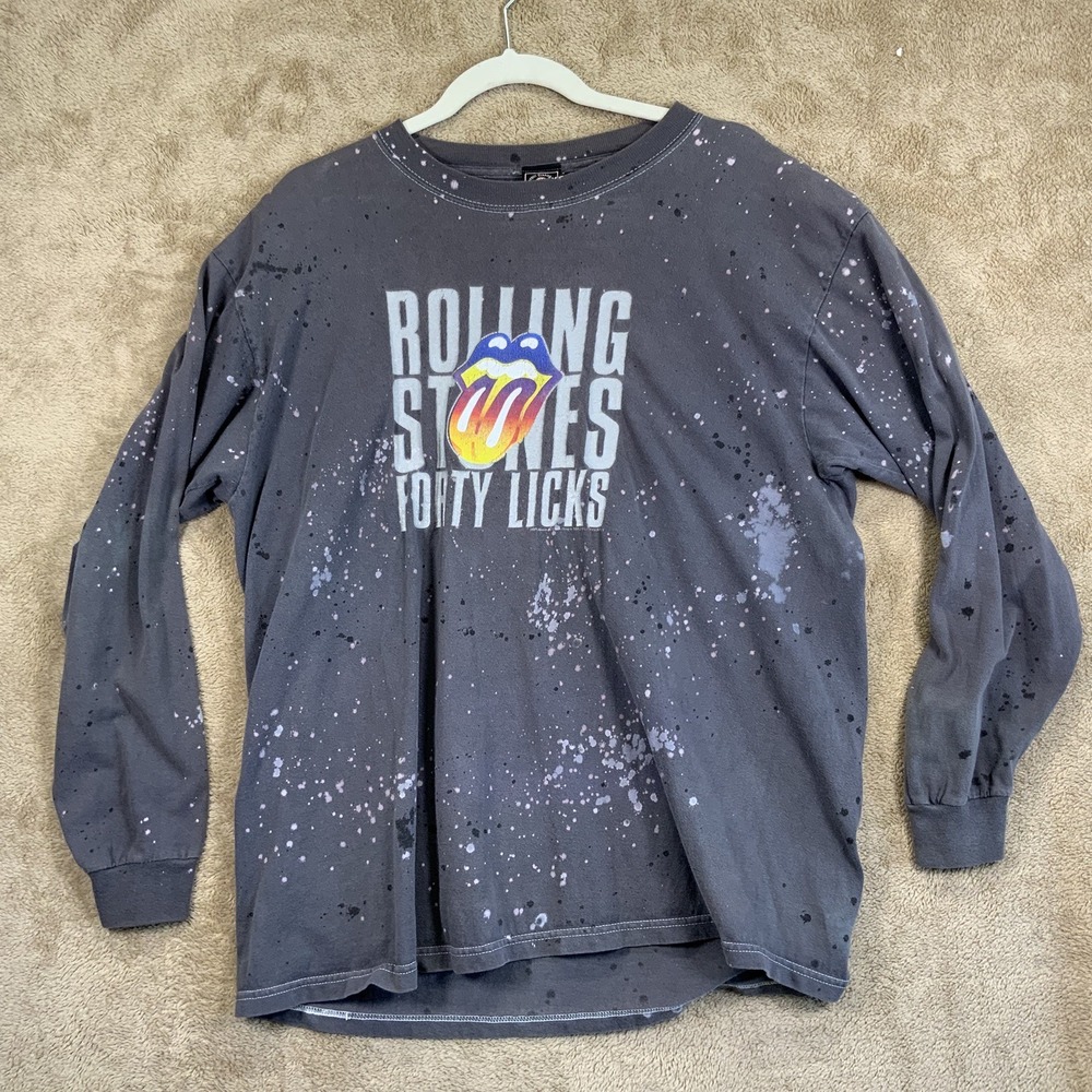 Rolling Stones 40 Licks Men's‎ Graphic T Shirt Large Long Sleeve 2005